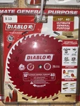 Diablo D1040UX Ultimate General Purpose Carbide Saw Blade, 10" 40T. Fixed Price $44.99.