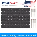 106PCS 1/8IN Fiberglass Reinforced Cutting Wheel Dremel Rotary Off Disc. Fixed Price $11.00.