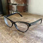 Caviar 3009 C31 Cat Black W/ Leopard Eyeglasses Frames Italy New 55MM. Fixed Price $108.00.