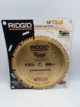 Ridgid R1260C Carbide-tipped Saw Blade INCH/60 Teeth Titanium Coating New. Fixed Price $49.00.