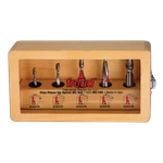 New Freud 90-150 Piece Up Spiral Router Bit Set With Wooden Case Sale. Fixed Price $154.95.