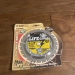 Oldham 550C424 Max Life 5-1/2" Tooth Atb Cordless Saw Blade W/ 5/8" Arbor. Fixed Price $9.00.