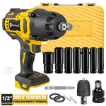 High Torque 1/2" Cordless Impact Wrench 3 In For Dewalt 20V Battery(tool Only). Fixed Price $56.99.