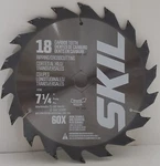 Skil 7-1/4" Saw Blade Carbide Teeth 75718 Ripping/crosscutting Quantity. Fixed Price $7.00.