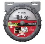 The Mibro Group 416381 Carbide Stacking Dado Blade Set - 14 Pack, Silver. Fixed Price $108.99.