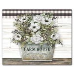 Counterart Vintage Farmhouse 3MM Tempered Glass Cutting Board 15 X 12R. Fixed Price $39.65.