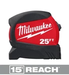 Milwaukee Wide Blade Tape Measure Anti Tear Lanyard 15FT Reach 48-22-0425. Fixed Price $21.99.