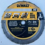 Dewalt 7-1/4-IN 24-TOOTH Rough Finish Carbide Circular Saw Blade (3-PACK). Fixed Price $15.67.