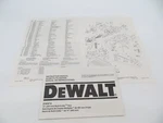 Dewalt Tool Instruction Manual 14" Multi-cutter Saw DW872 + Parts List Sheet. Fixed Price $9.98.