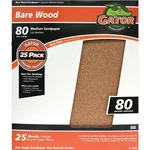 Gator Blade Bare Wood 9 In. X 11 80 Grit Medium Sandpaper (25-PACK) 4228. Fixed Price $15.05.