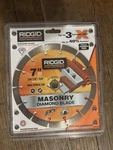 Ridgid 7 In Diamond Saw Blade Segmented Rim 18T Cuts Concrete Brick Block Tile. Fixed Price $15.00.