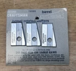 Craftsman Nos Moulding Head Cutter Set Panel Raising Bevel 9-23215. Fixed Price $16.00.