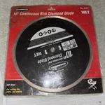 Warrior 10 Continuous Rim Diamond Blade 61891 Stone And Marble. Fixed Price $24.95.