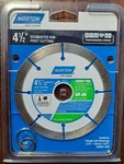 Norton 4 1/2 Wet/dry Segmented Diamond Saw Blade (new) 50507-038. Fixed Price $8.95.