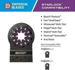 Imperial Blades IBSL330-3 Starlock 1-1/8" Multi-material Metal/wood Blade, 3PC. Fixed Price $35.52.