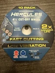 Hercules 4-1/2 Cut-off Wheel 10-PACK #57069. Fixed Price $10.50.