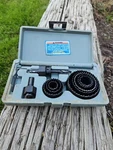 Pre Owned Hole Saw Kit 11 Piece Set Original Heavy Storage/carry Container. Fixed Price $9.95.