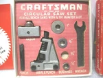Vintage Craftsman Circular Saw Set, Cat. No 9-3530 Sears & Roebuck Co.. Fixed Price $20.00.