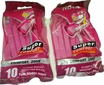 Women's Ultra Max Super Comfort Twin Blade Disposable Razors 20 Pack Pink. Fixed Price $9.95.