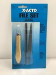 New Vintage 1996 X-acto Set X73580 & Handle Square Round Flat *read. Fixed Price $24.99.