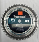 Makita T-01410 6-1/2" 40T Carbide Tipped Finish Cut Saw Blade Nos. Fixed Price $20.37.