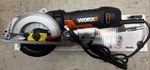 4-1/2" Worxsaw Compact Circular Saw. Blade Missing. Fixed Price $49.99.