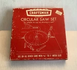 Vintage Craftsman No. 9-3530 Circular Saw Set Original Box Made Usa. Fixed Price $10.00.