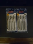2 Bosch 5 Packs Of T118AF Jig Saw Blades. Fixed Price $11.00.