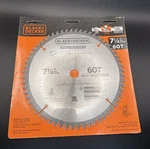 Miter Saw Blade 1/4IN 60T Fine Finish Black+decker Carbide 77-760 New Sealed. Fixed Price $26.95.