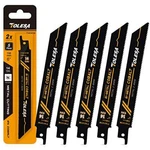 Tolesa Reciprocating Saw Blade Bi-metal/crv IN,9 IN,12 (6 Tpi -10TP),5 Pack. Fixed Price $20.48.