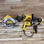 Dewalt DWE575R 7-1/4" Circular DWE305 Reciprocating SAW-DW511 DRILL(P1-79). Fixed Price $199.00.