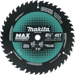 E-06965 Max Efficiency 8-1/2" 45 Tooth Thin Kerf Miter Saw Blade. Fixed Price $82.93.