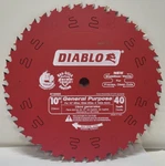 Lot Of 2 New Diablo D1040X Atb General Purpose Saw Blade 10" 40T. Fixed Price $39.99.