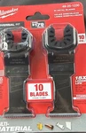 New Milwaukee 49-25-1230 1-3/8 In. Titanium Bi-metal Cutting Multi-tool 10 Pack. Fixed Price $25.00.
