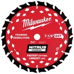 Milwaukee 48-41-0750 7-1/4 24T Nitrus Carbide Framing & Demo Circular Saw Blade. Fixed Price $26.95.