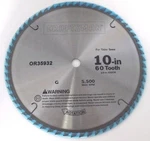 Craftsman 35976 10 X 60T & 18 Carbide Saw 2 Blades. Fixed Price $22.00.