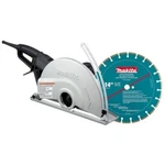 Makita 4114X 14" Electric Angle Cutter, Ac/dc, Case W/ Diamond Blade. Fixed Price $959.00.