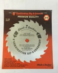 (2) Black & Decker Premium 8" Wood Rip/crosscut 22T Circular Saw Blades - Usa. Fixed Price $24.00.