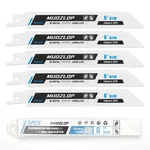 5 Pack 6 Inch Reciprocating Saw Set, 18TPI High Carbon Blades, Met.... Fixed Price $35.40.