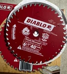 Diablo D0641 6-1/2 40T Carbide Circular Saw Blade For Finish Plywood. Fixed Price $22.00.