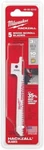 Milwaukee 49-00-5310 Wood Scroll Hackzall Blade 5PK Usa Mde Free Shipping. Fixed Price $19.99.
