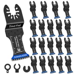 Trivd Frol 20PCS Japanese Tooth Oscillating Saw Blades, Curved Edge Black. Fixed Price $36.23.
