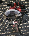 Hyper Tough Cordless Circular Saw Battery Included Red/black/gray Used. Fixed Price $30.00.