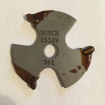Bosch 85529MC 1/8" Kerf 3 Wing Slotting Cutter Router Bit. Fixed Price $5.00.