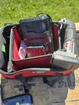 Porter Cable Oscillating Tool, 2 Batteries, Charger And Bag. Fixed Price $75.00.