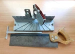 Ward's Powr-kraft Miter Box With Saw And Guide Carpentry Cutting Building. Fixed Price $74.99.