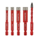 Dry Diamond Drill Bits Set - Focstol 4PCS 6/8/10/12MM Hole Saw And 1P.... Fixed Price $36.97.