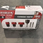 Diablo 6 Pc Steel Demon Carbide Teeth Hole Cutter Set. Fixed Price $85.00.