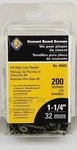 Lot Of 20 Boxes Qep Cement Board Screws 1-1/4", 32MM High Low Thread 99602. Fixed Price $74.99.