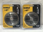 New Dewalt 4" Blade High Performance 2-PACK General Purpose DW4724 (S14). Fixed Price $8.95.